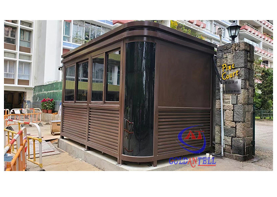 Ngoài trời cao tiêu chuẩn an ninh bảo vệ chuồng kính đậm chất cho bãi đậu xe và văn phòng an ninh