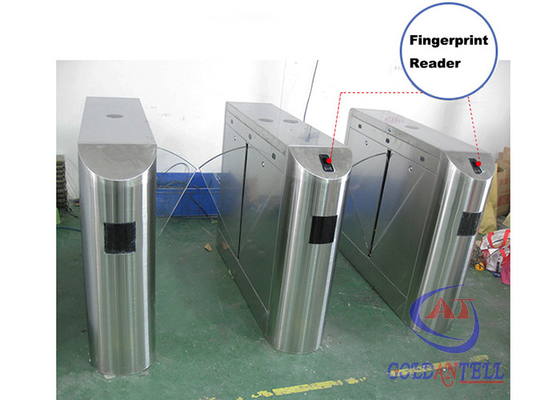 Chứng chỉ CE hai chiều cửa quay kiểm soát truy cập bằng vân tay bằng thép không gỉ hoàn toàn tự động