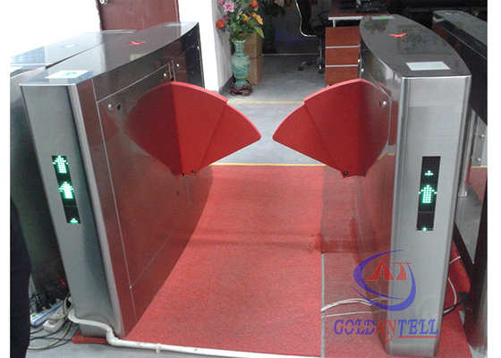 Cửa kép truy cập hai hướng kênh hai chiều Cửa quay lối vào thư viện an toàn điện với giao diện rfid mã vạch