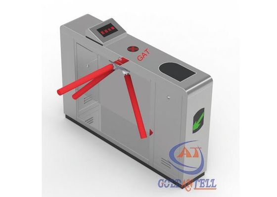 Rustproof Steel Bi Directional Tripod Turnstile Gate Pedestrian With Rfid Reader