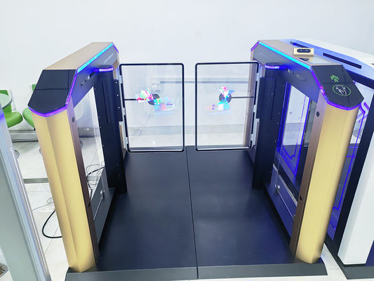 304 SS Fast Speed Gate Turnstile For Secure And Access Control High Speed 35-40 Person Per Minute With Advertising Door