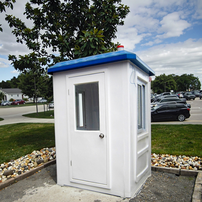 Tải kính Prefabricated Guard House 2 phòng người Dễ dàng đơn giản cài đặt