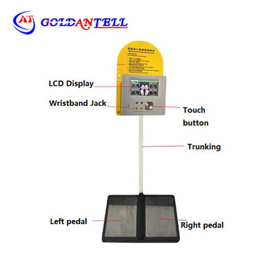 300mA ESD Wrist Strap Footwear Tester with 4.3 Inch LCD Screen for Lab Factory