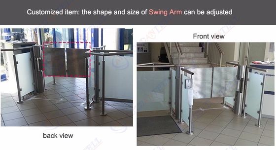 Stainless Steel 304 Facial Recognition Turnstile 30 Persons/min Pass Speed