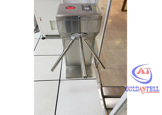 OEM Tripod Turnstile with 25-30 Persons/Min Passing Speed 55-60cm Passage Width and 1.2-1.5mm Steel Thickness