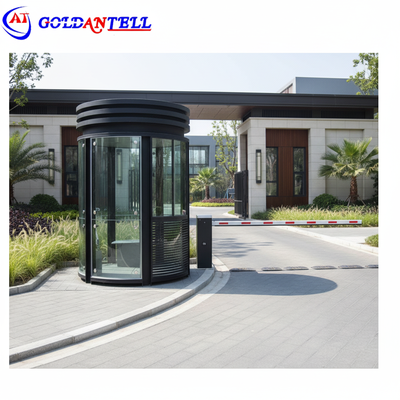 Buồng bảo vệ an ninh tròn chống nước IP54 kích thước 1500x2400mm, kích thước tùy chỉnh, lều bảo vệ bền bỉ cho an ninh ngoài trời