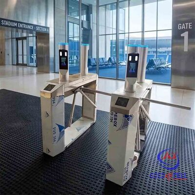 Máy quét vân tay hoặc Thẻ đa công nghệ Trạm kiểm soát quay eo dành cho khu vực chỉ nhân viên