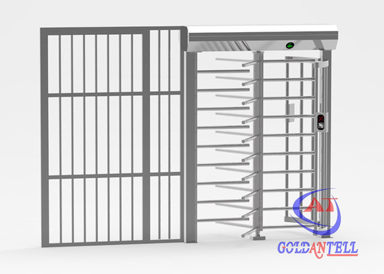 Đầu đọc RFID / 2D Toàn thân bằng thép không gỉ có thể quay rộng 1,1mts Cửa bỏ qua khóa từ tính