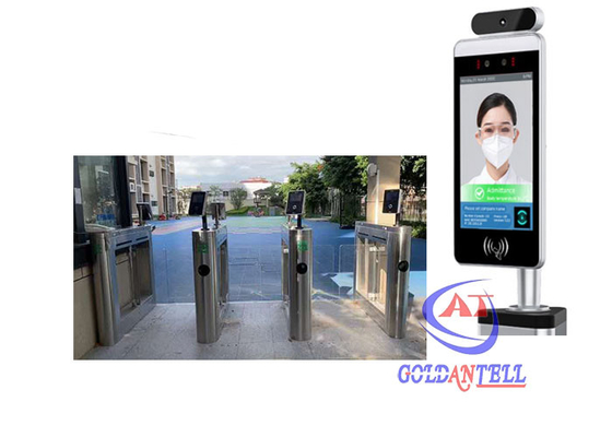 Bảo mật đầu đọc thẻ sinh trắc học RFID máy quét nhiệt điện nhận diện khuôn mặt hệ thống truy cập cửa quay