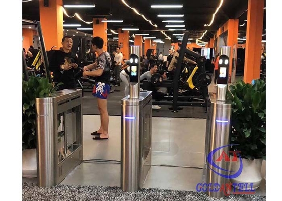 mã qr kiểm soát truy cập cửa thể thao nhiệt độ quay vòng rfid nhận dạng nhiều mặt cho phòng tập thể dục