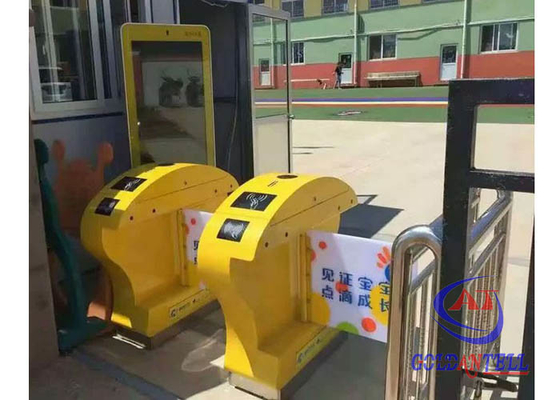 Bán chạy nhất cửa quay ba chân tự động / cửa quay trẻ em bên ngoài RFID Chiều cao vòng eo Rào cản vân tay