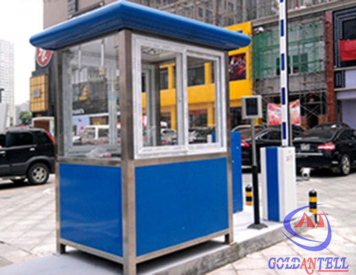 Portable Window 2M Steel Prefab Security Guard House Flexible