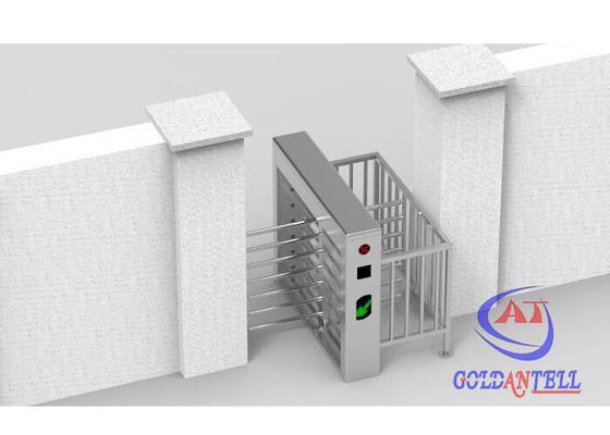 Nhà vệ sinh công cộng Hai chiều SUS304 Chiều cao đầy đủ Cửa quay Tiền xu vận hành