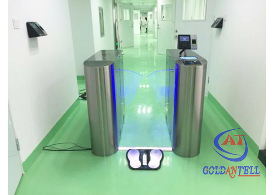 Màn hình kỹ thuật số SS304 Flap Gate Barrier Hệ thống kiểm tra cửa quay chống tĩnh điện