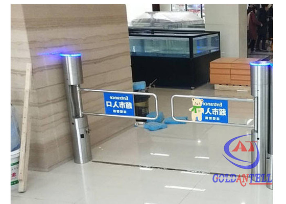 Tiệm siêu thị một chiều Swing tay Người đi bộ Cửa quay 90cm Long Channel
