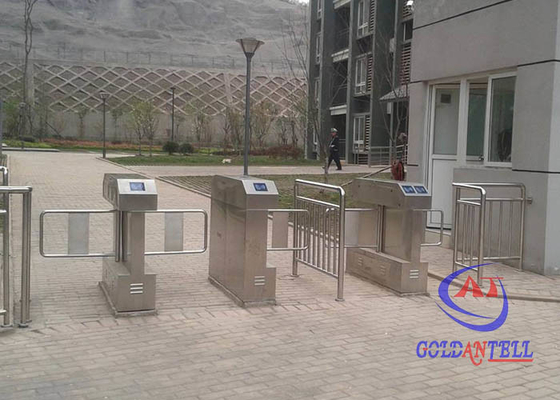 Cổng rào chắn xoay đứng SUS316 với chức năng chống va chạm chấm công