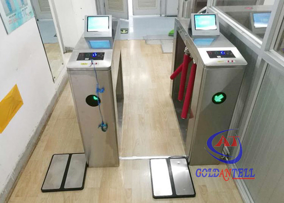 Hệ thống kiểm soát ra vào chân máy ESD với bàn đạp chân và máy tính 8 inch Cổng ESD Teste