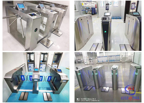Cổng quay ESD cho người đi bộ trong nhà Vật liệu IP54 SUS304 cho phòng thí nghiệm / thiết bị