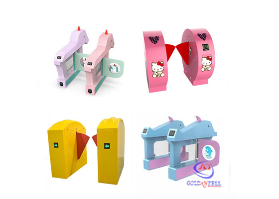Trường mẫu giáo Swing Barrier Gate Thẻ RFID cửa quay hai chiều
