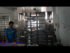 GAT-504 một lối vào đầy đủ quay cao với máy đọc thẻ và máy đọc kiểm soát vân tay