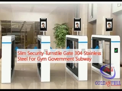 Slim Security Turnstile Gate 304 Stainless Steel For Gym Chính phủ tàu điện ngầm